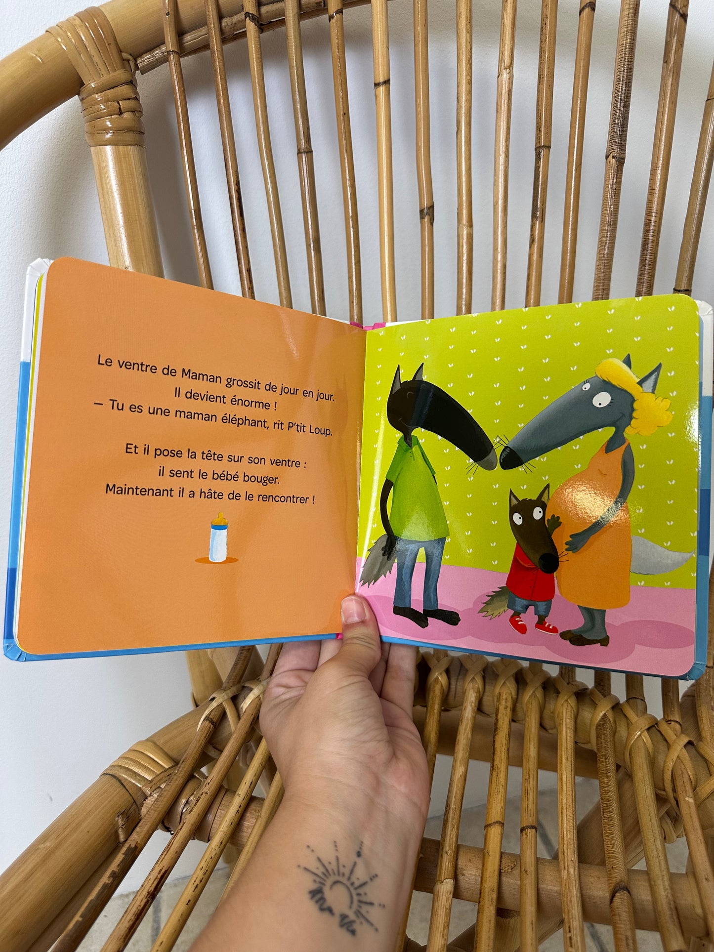 Livre petit loup devient grand frère