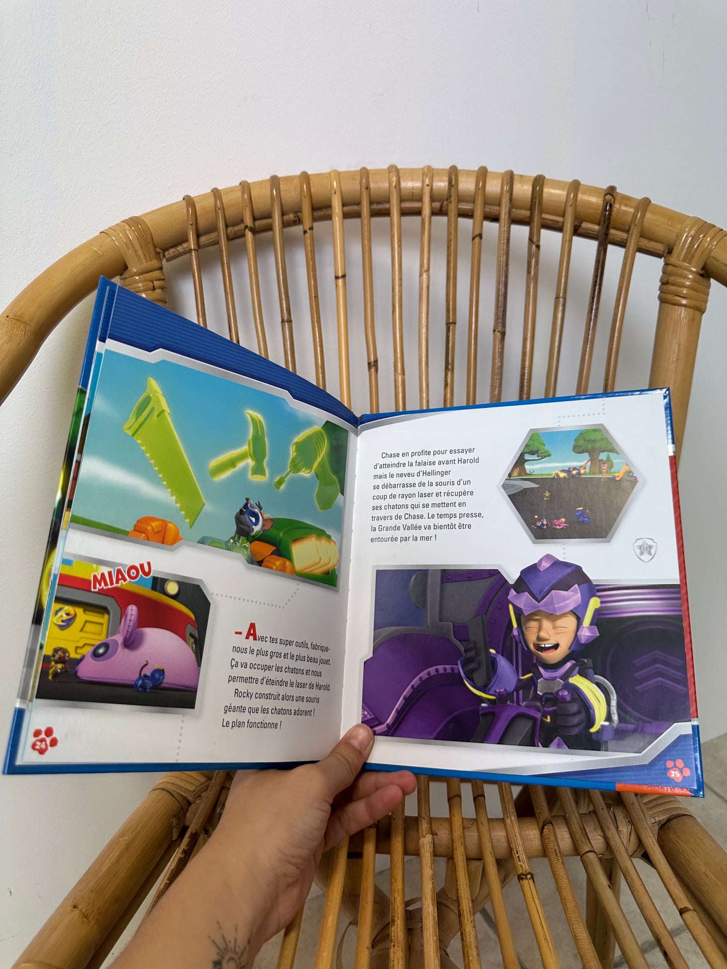 Livre paw patrol attention aux super chatons