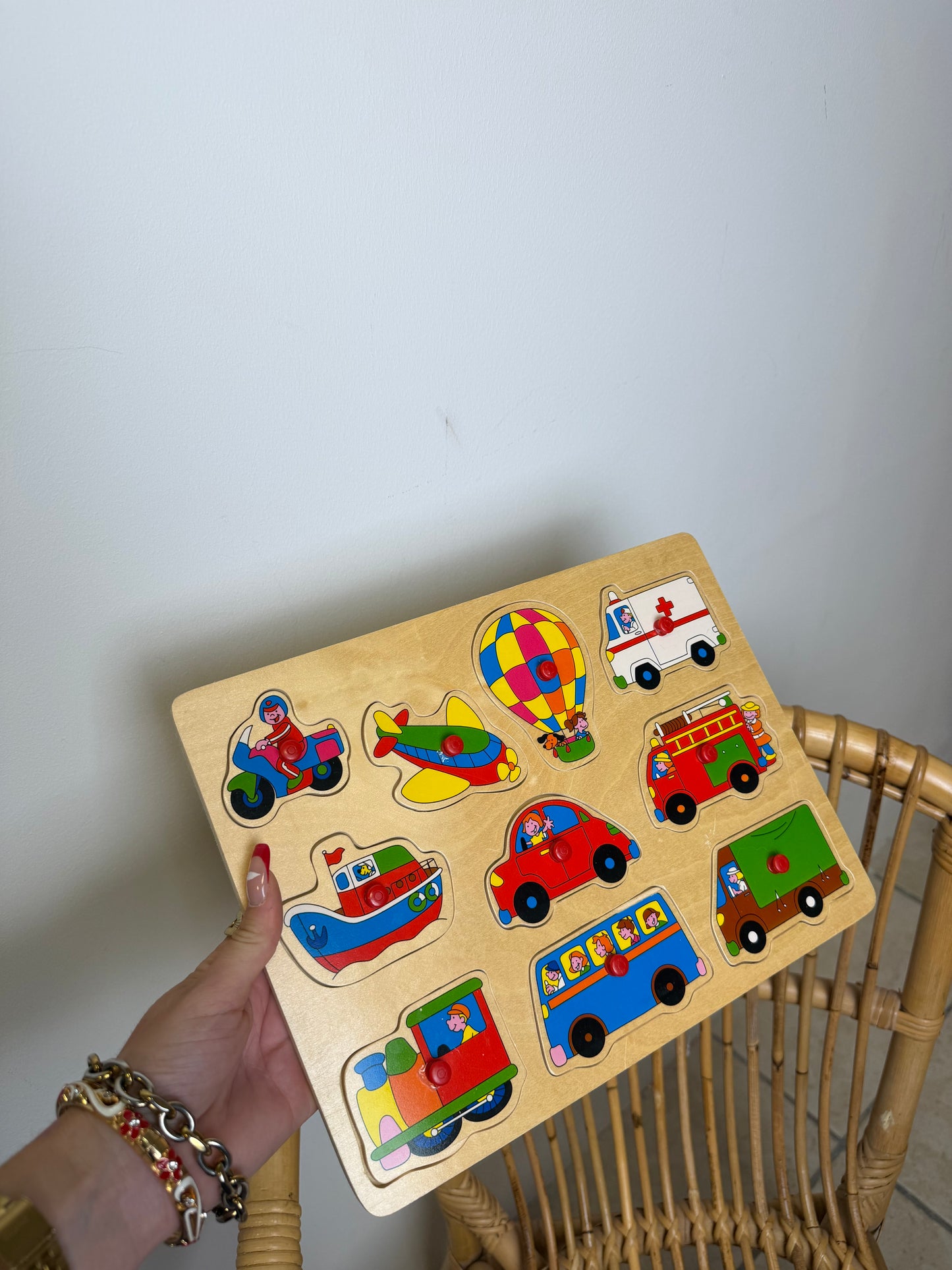 Puzzle bois véhicules