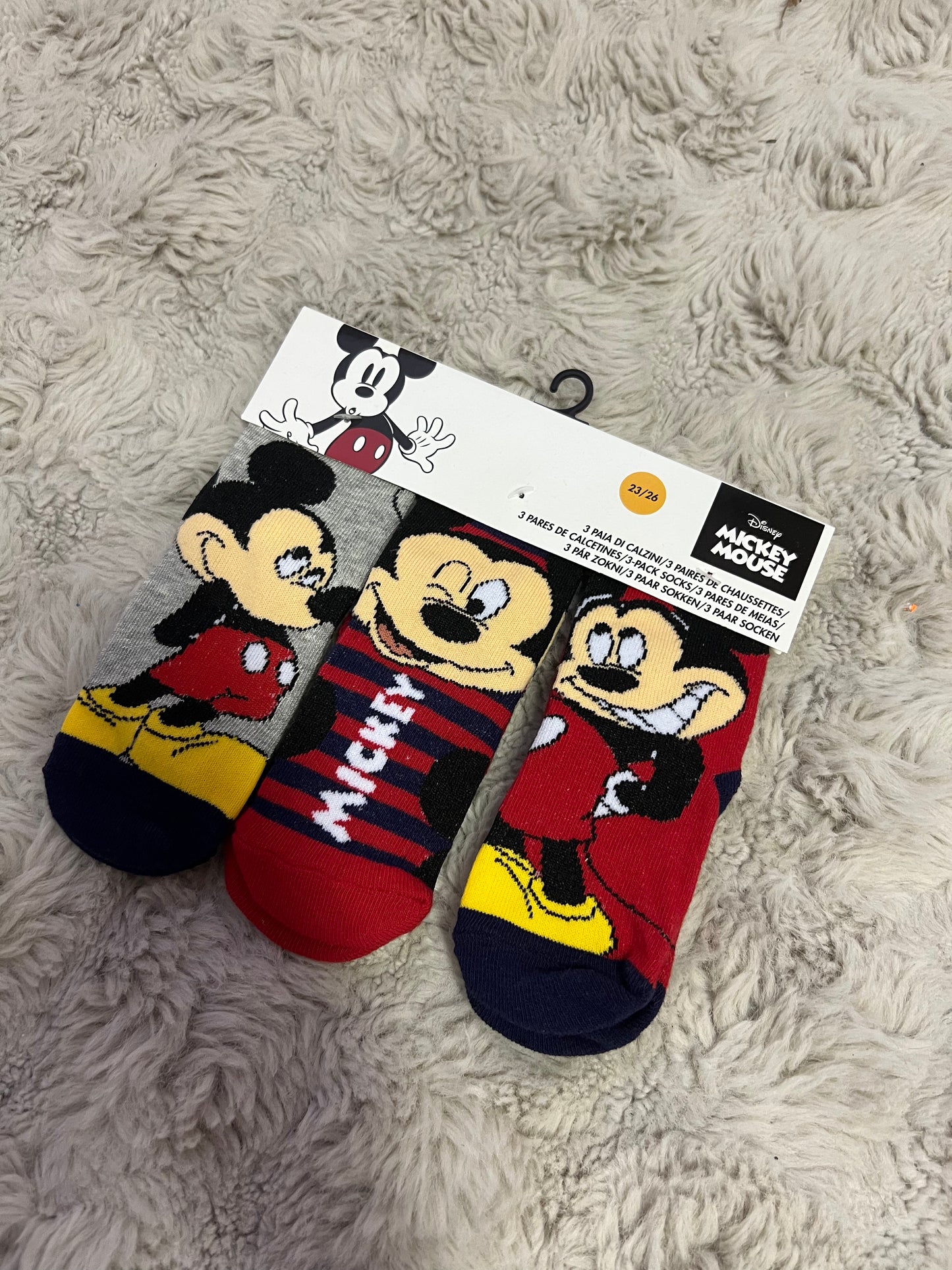 Chaussettes Mickey x3