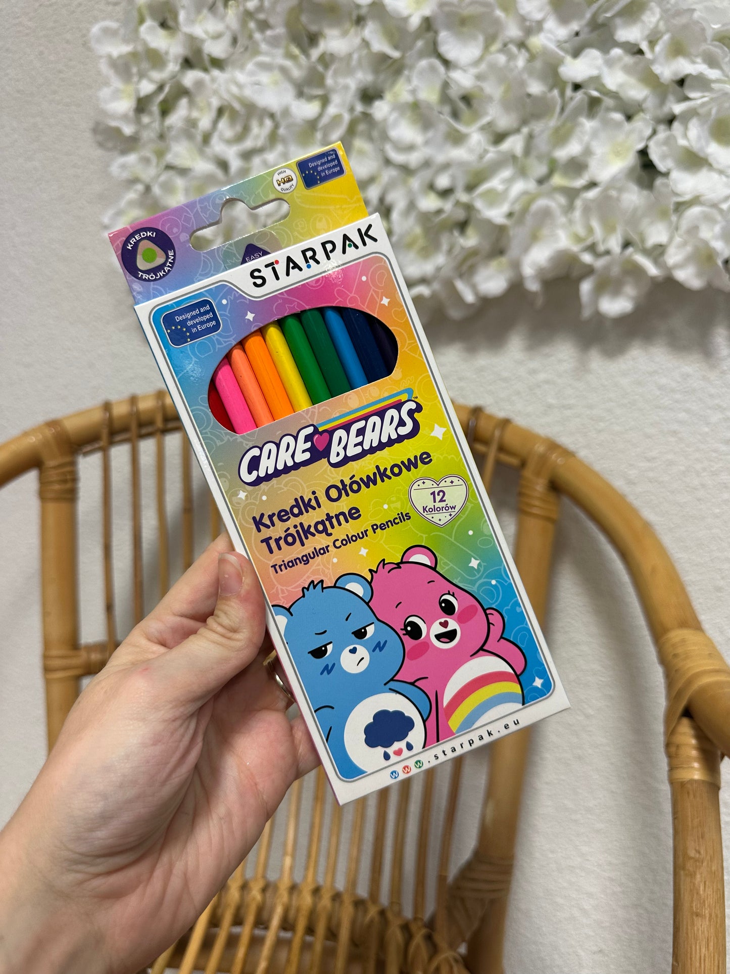 12 Crayons de couleurs Bisounours