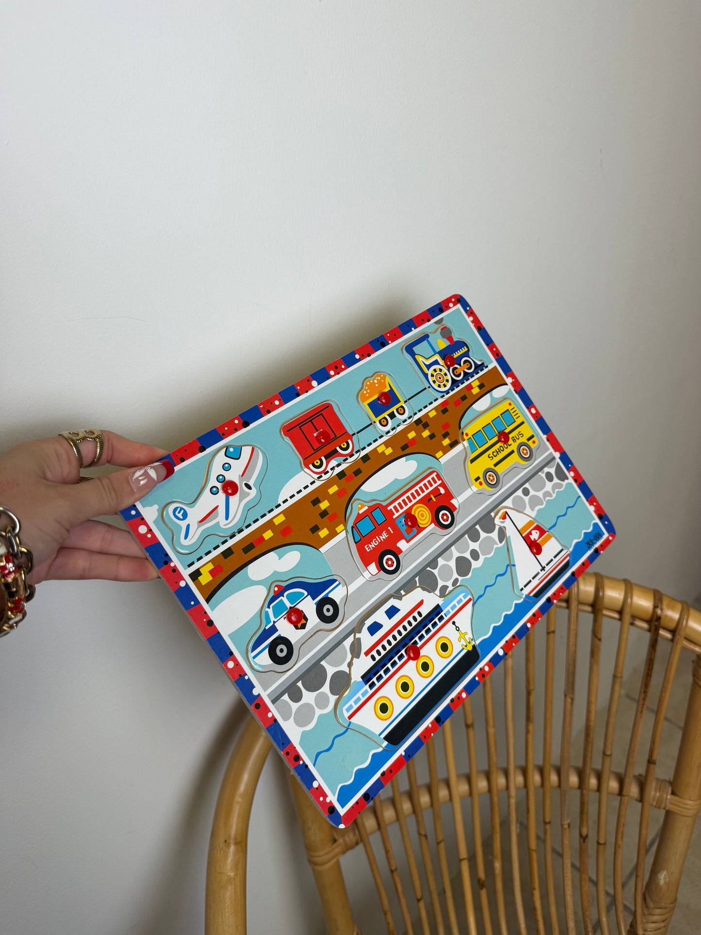 Puzzle bois véhicules
