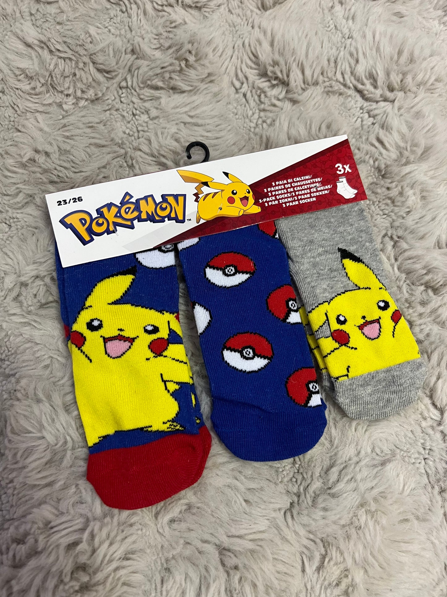 Chaussettes Pokemon x3