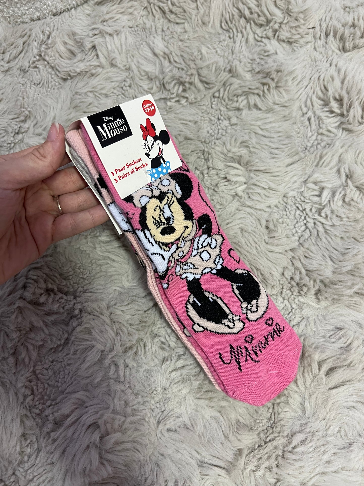 Chaussettes Minnie x3