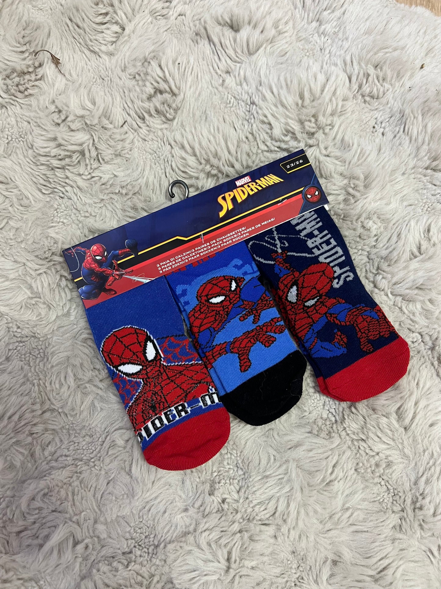 Chaussettes Spiderman x3