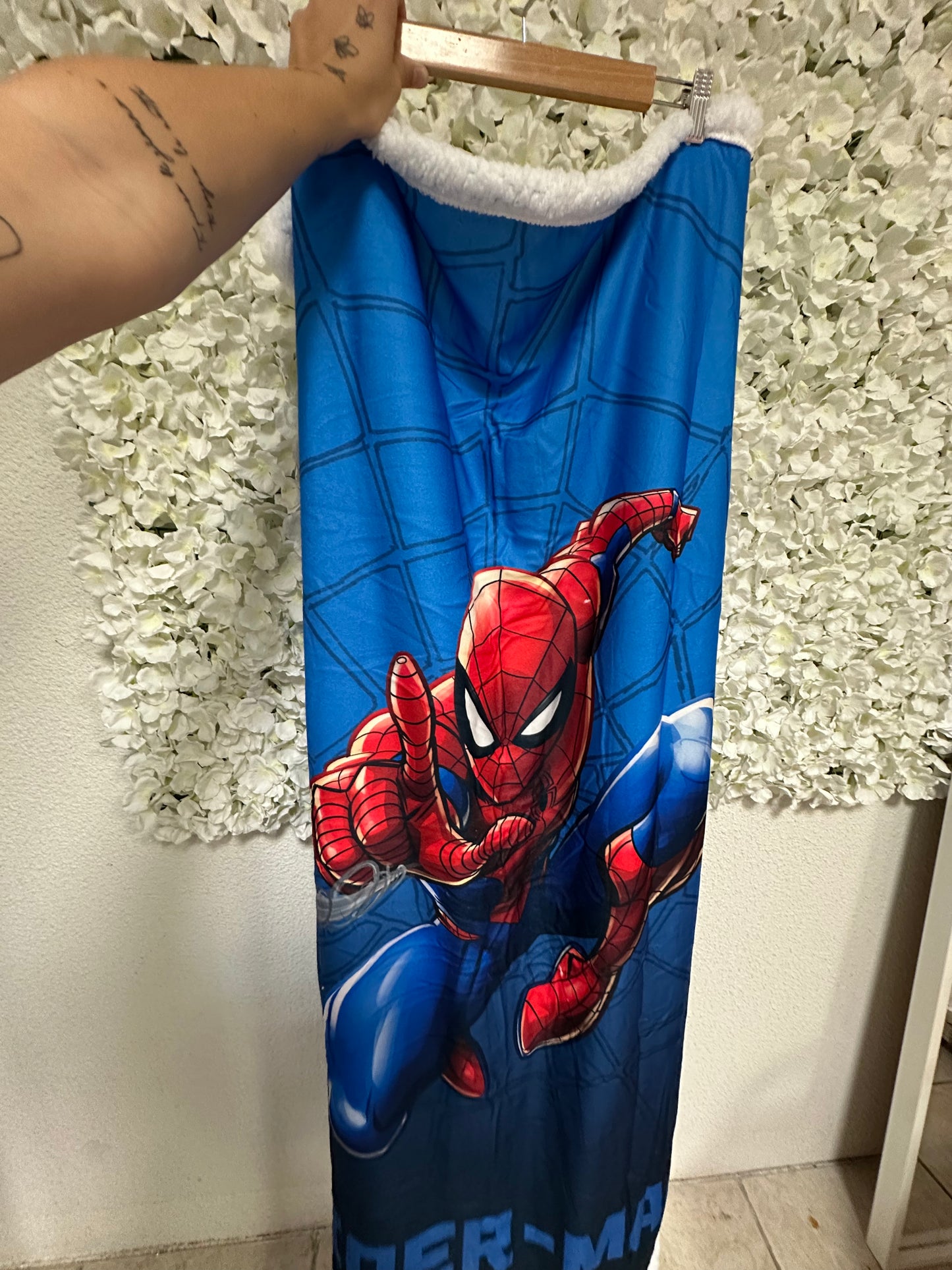 Plaid Sherpa Spider Man